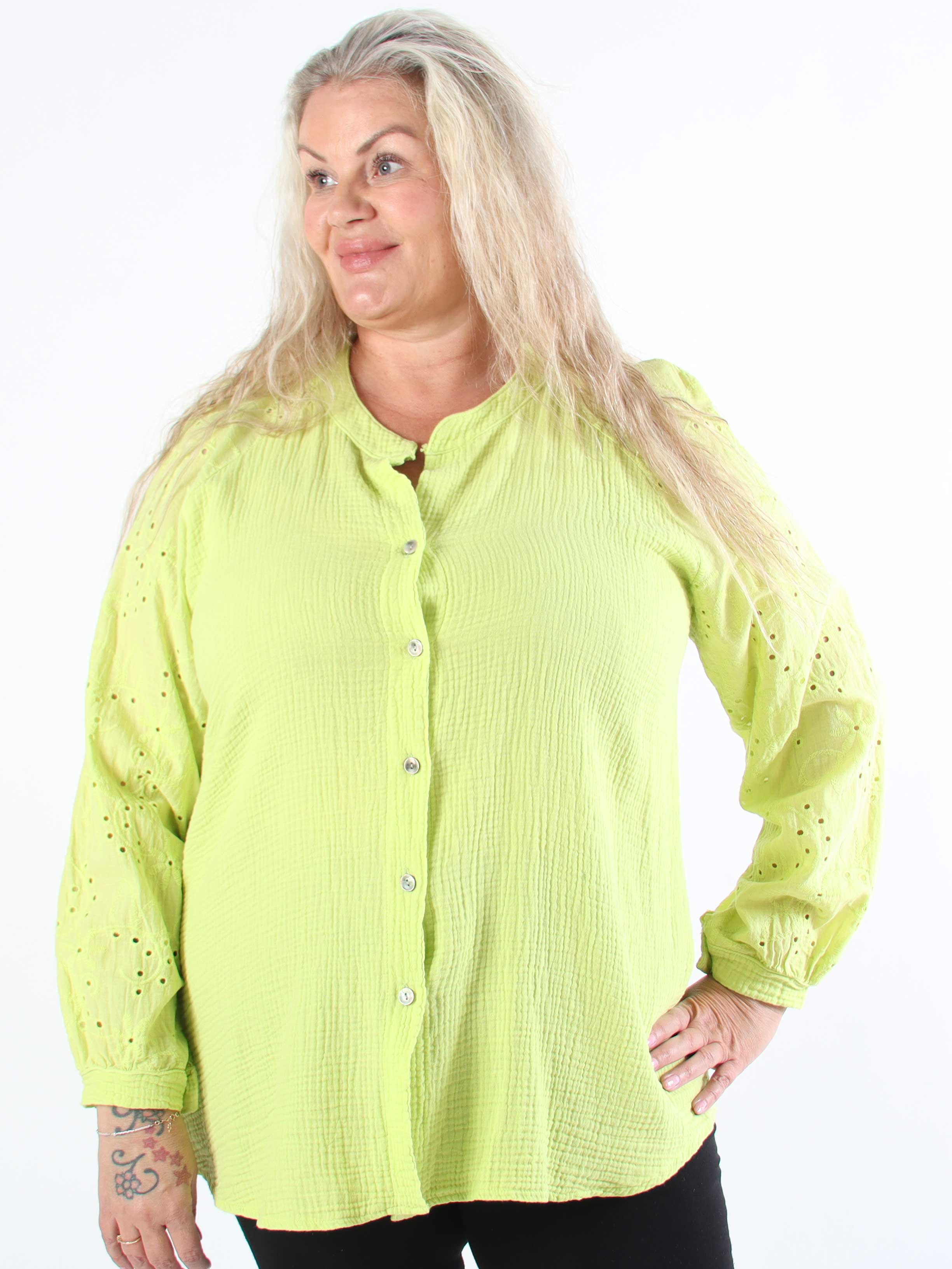 Sandrini - Blød bomuldsskjorte i plus size